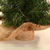 Christmas Tree Table top Decoration With Natural Burlap Base For Home Office Holiday Decoration