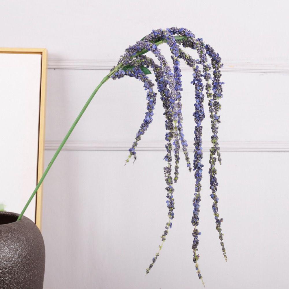 8 Fork Artificial Foam Flower Vine 120cm Green Plant Artificial Wisteria  Home Garden Decor