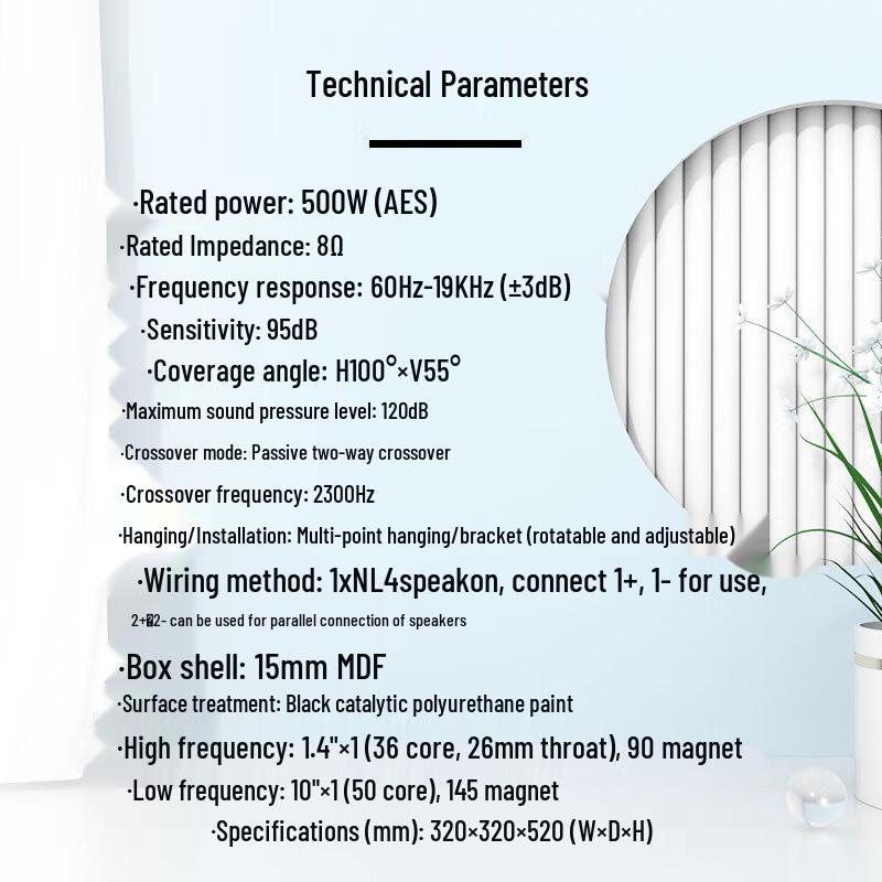 TAKSTAR EKS-101 Professional Full-Range Speaker System