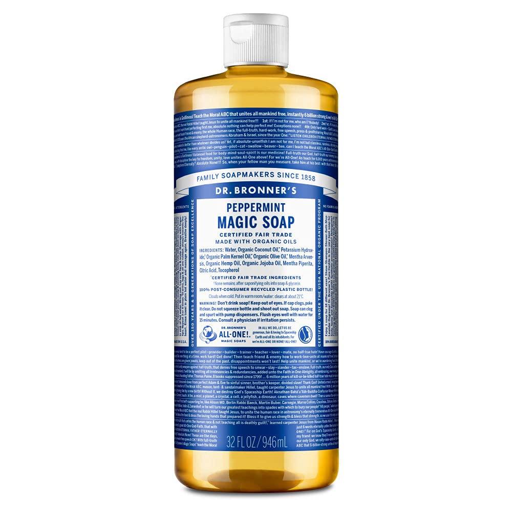 

Magic Soap PE 946 мл Органическое мыло Dr.. Броннерс (мятный) чистый