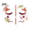 Funny Face Tattoos Halloween Tattoo Stickers, Waterproof Scary Makeup Decals for Party, Water Transfer Paper Body Art Temporary Wound Scar Kids Adults