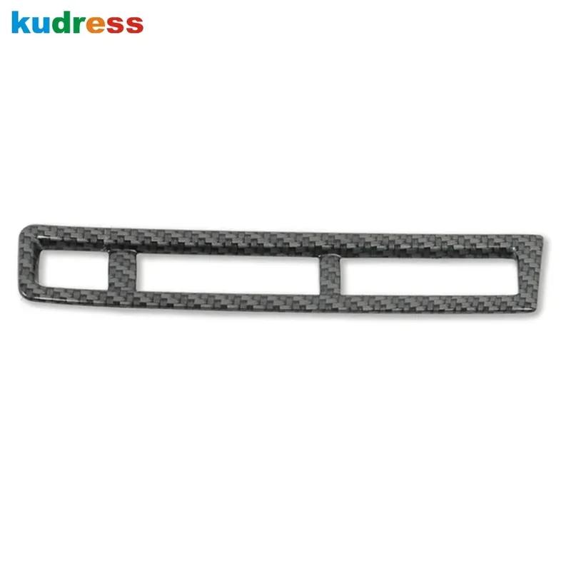 For Peugeot 5008 3008 GT 2017- Carbon Car Head Light Lamp Switch Button Panel Cover Trim Interior Accessories