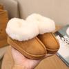 Winter  Children Cotton Boots for Girls  Korean Style Soft Bottom Anti-slippery Versatile Keep Warm Shoes