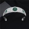 Royal Queen Green Opal Crystal Tiaras Wedding Crown Bridal Diadem for Princess Wedding Headdress Bride Hair Jewelry