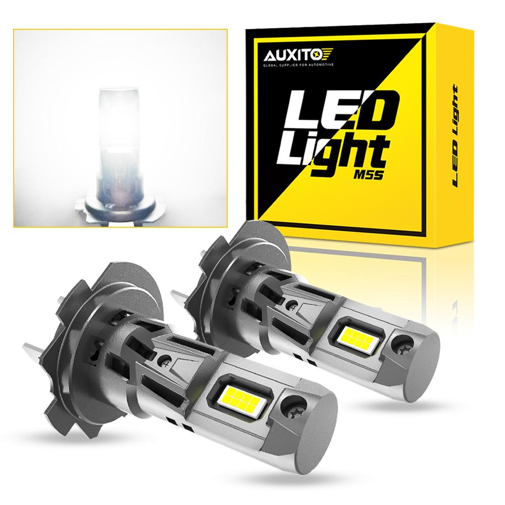 AUXITO 12V H7 Canbus LED Headlight Bulb 6500K 120W 22000LM Powerful Best H7 LED Lamp for Toyota Corolla Honda Hyundai Ford Kia H7