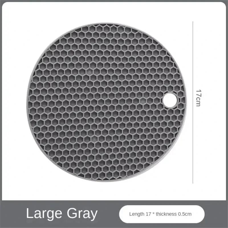 Round Heat Resistant Silicone Mat Drink Cup Coasters Insulation Non Slip Pot Holder Thicken Table Placemat Kitchen Accessories