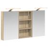 Bathroom Cabinet Set 3 Pcs 90 X 10.5 X 50 Cm Particleboard