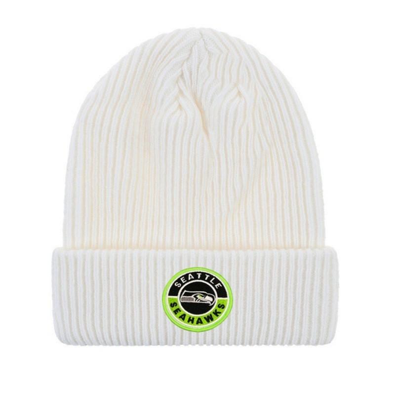 Sports Team Knit Hat - Rugby Baseball Ice Hockey Basketball Embroidered Warm Beanie