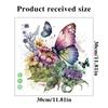 Butterfly Flower Toilet Sticker Self Adhesive Bathroom Wall Decoration Waterproof Removable Vinyl Art