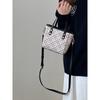 IELGY Female Bag Vegetable Basket Portable Plaid All-Match One-Shoulder Cross-Body Bag