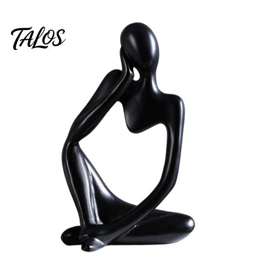 Talos Thinker Statue, Modern Abstract Art Sculpture, 3D Printed Collectible Figurine for Home Office Bookshelf Desktop Decor