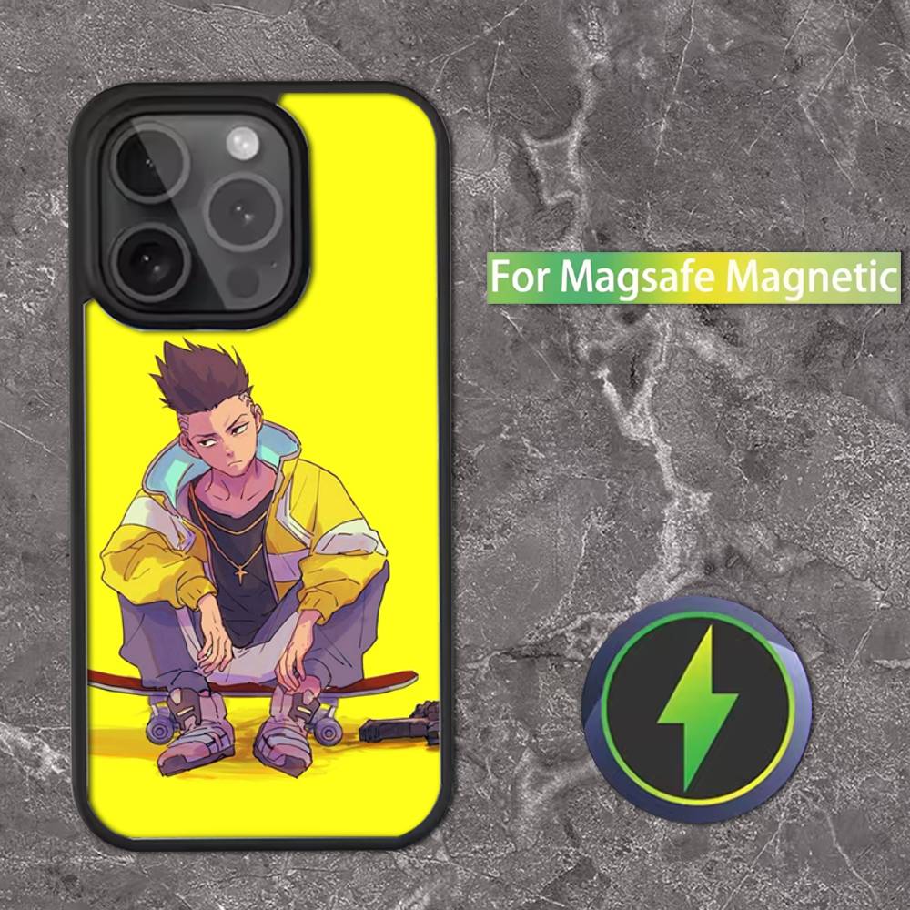 E-Edgerunners Cyberpunks Phone Case For iPhone 16,15,14,13,12,11,Pro,Max,Plus,Mini,SE Magsafe Magnetic Wireless Charging