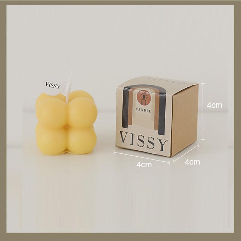 Colorful 4x4 Mini Cube Candle Strong Fragrance Home Table Ornament Perfect Birthday Gift And Room Aromatherapy Candles
