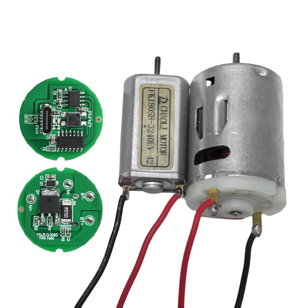 DC 3-6V DC Motor Driver Board 5-20W Small Motor Circuit Board Small Electric Drill DIY Accessories Module Type C