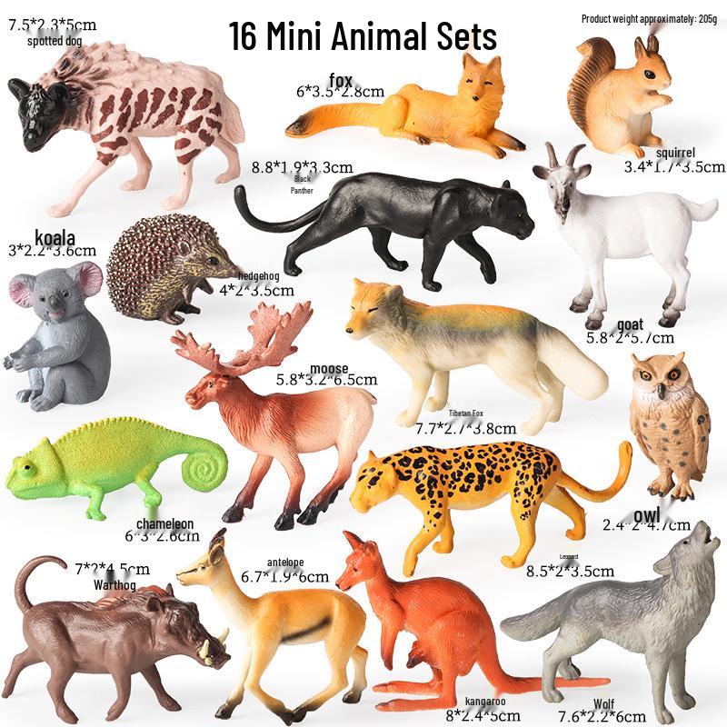Farm Animal Simulation Toy Set: Chicken, Duck, Goose, Boar, Horse, Cow - Educational Gift for Children, Cognitive Ornament
