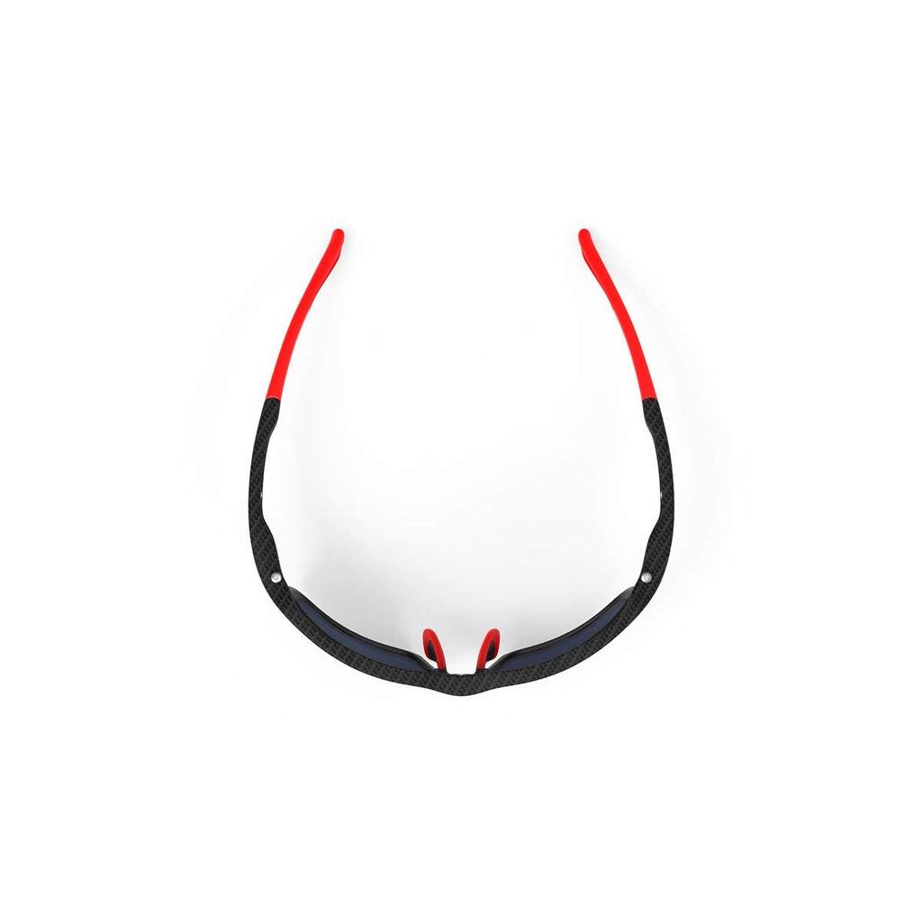 RUDYPROJECT Polarisierte Sportsonnenbrille für Straße und Features ein SINTRYX Carbonrahmen und Polar 3FX HDR Multi Laser Rotes Glas Fahrräder, Radfahren, Marathons,