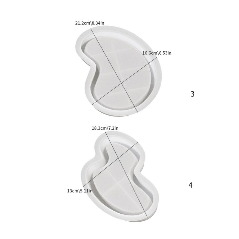 Silicone Dish Mould Resin Plate Molds Irregular Tray Moulds Crafting Moulds Silicone Texture Suitable for Making Plate