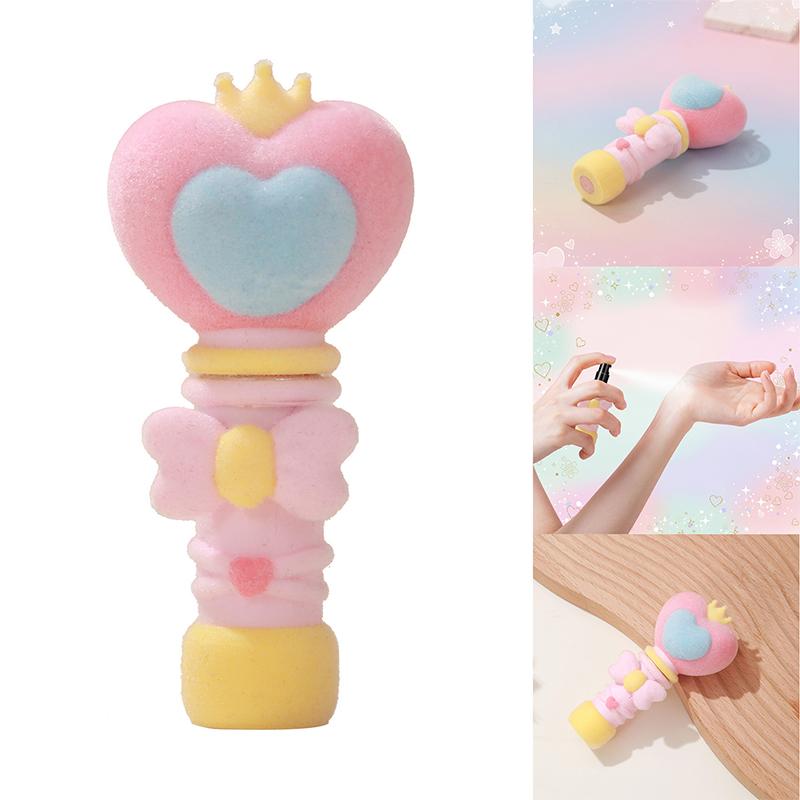 Portable Refillable Spray Bottle 0.17Oz, Heart Shaped Magic Wand Atomizer, Mini Makeup Water Spray 5ML