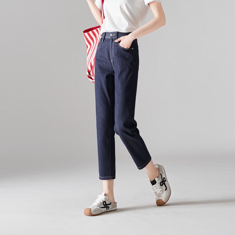 SOFSIL Women's High-Waisted Cropped Slim Jeans