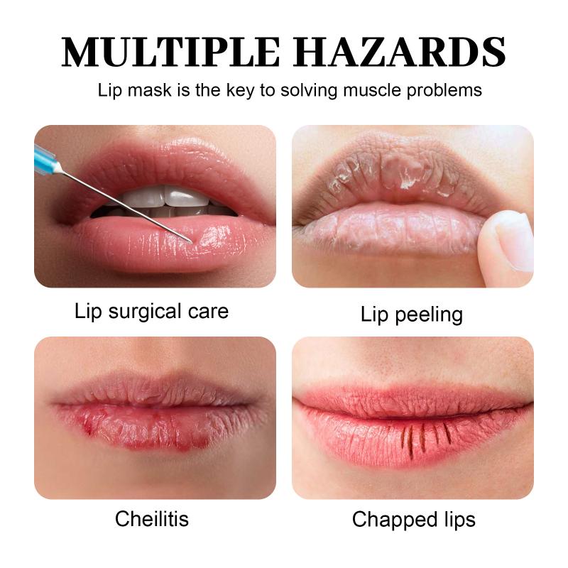 Hydrating Lip Mask Patch Overnight Moisturizing Nourishing Care Reduce Fine Lines Prevent Dryness Cracking Smooth Lips