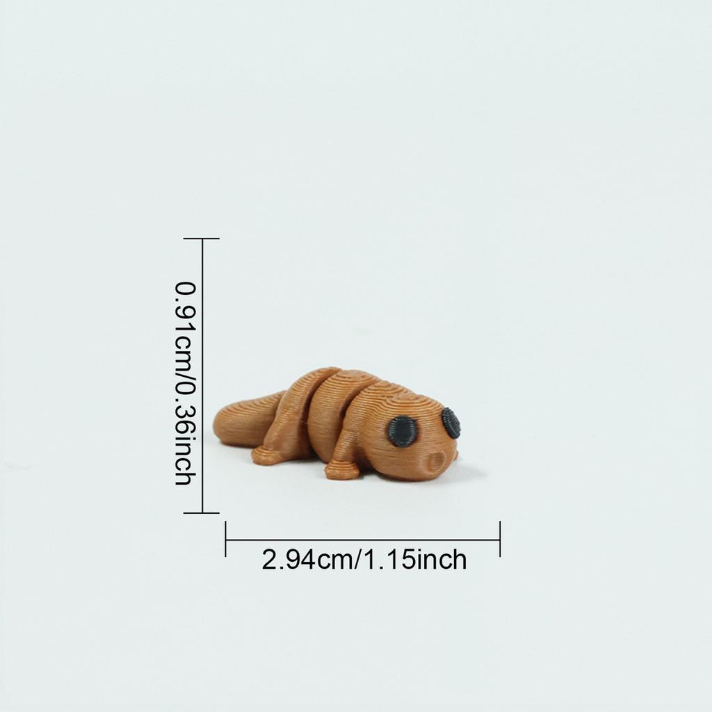 3D Printed Articulated Action Figure with Movable Joints - Creative Educational Toy for Kids