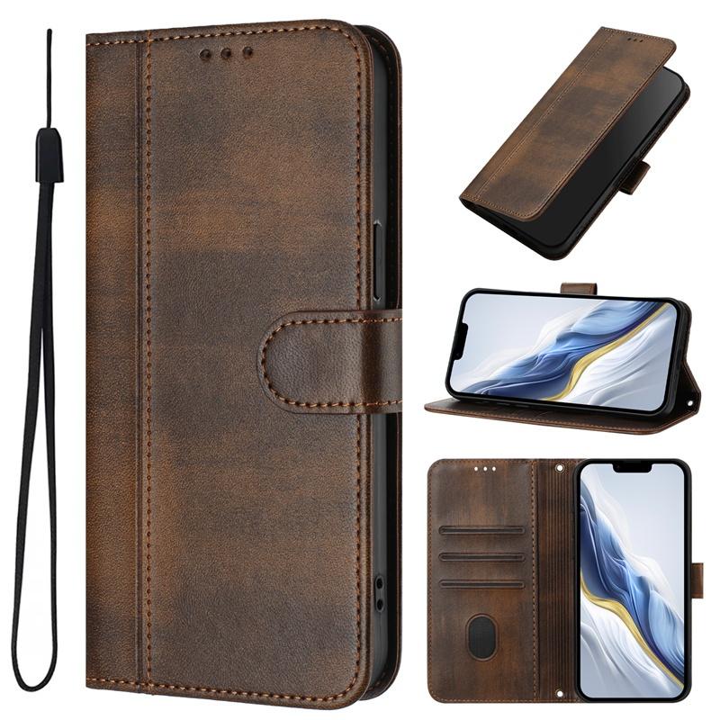 Casing For Realme C11 2021 C12 C15 C17 C20 C21 C21Y C25 C25S C30 C30S C55 4G Leather Wallet Pocket Card Slots Flip Case Cover