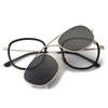 Lingkeonpeuleim Lfs99020_Black Clip-On Polarized Sunglasses