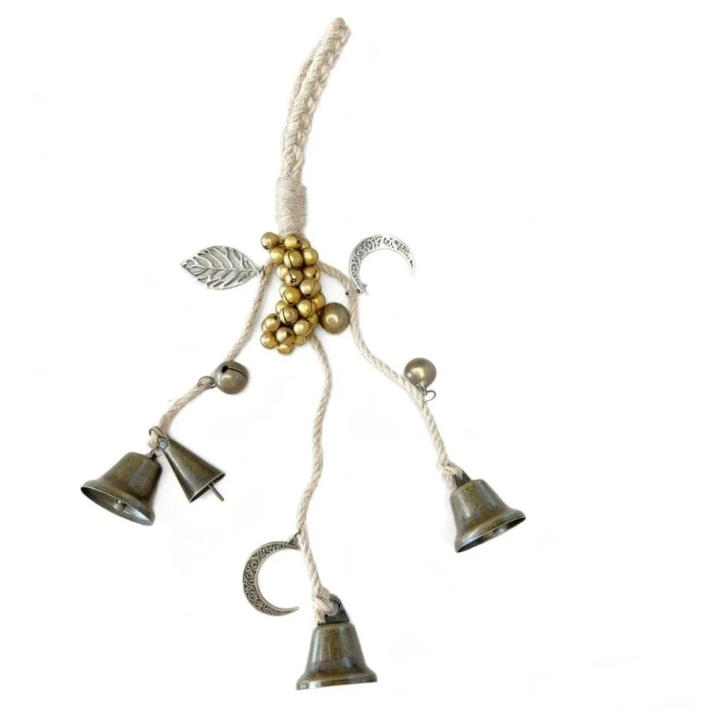 

Bell Decor with Handmade Hemp Rope Weaving for Use in Garden For Porch or Window Areas Adding Rustic Visual Interest China Mainland