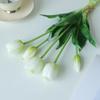 2 Stück 5 Köpfe Künstliche Tulpen Blumen Real Touch Luxus Silikon Kunstblume Haus Zimmer Hochzeit Dekoration Brautstrauß