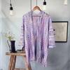 Wave Stripe Knitted Shawl for Women Colorful Sunscreen Scarves Fashion Ethnic Style Shawl  Outdoor