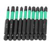 Set di 10 punte per cacciavite magnetico a stella antiscivolo ad alta durezza, punte per trapano elettrico