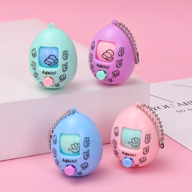 

Douyin-Inspired Rock Paper Scissors Egg Keychain Toy Pendant