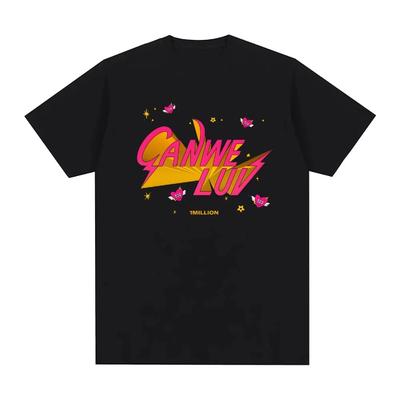 1MILLION Dance Studio T-shirt Graphic Printing Tee-shirt Short Sleeve Fashion Hip Hop Cotton Tshirt Women Clothes High Quality