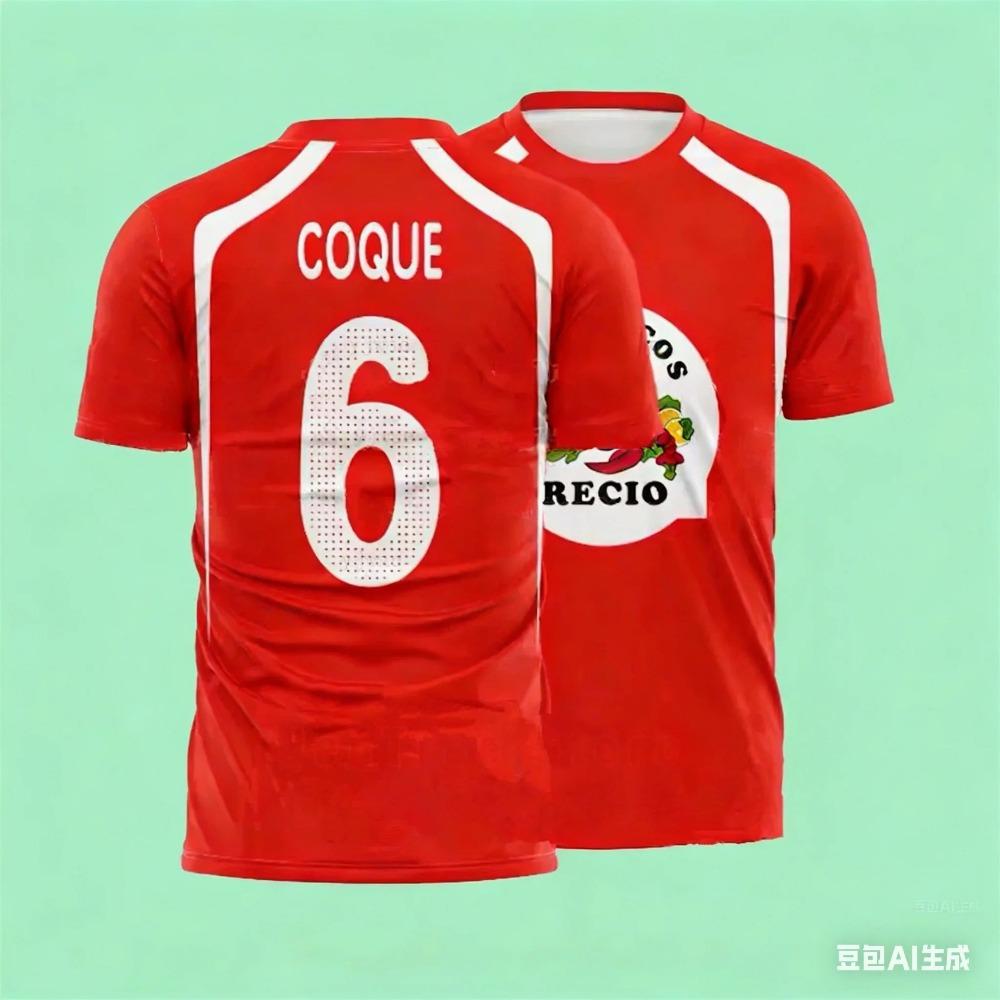 Magliette da Calcio Estive Amador Vicente Recio Stampa Gamberi Frutti di Mare Recio Abbigliamento Sportivo Uomo Donna