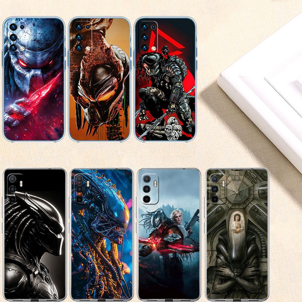 Aliens vs Predator Xenomorph Transparent Phone Case for Motorola Moto Edge 20 30 40 50 S30 Fusion Ultra Pro Neo Lite + G200 G23
