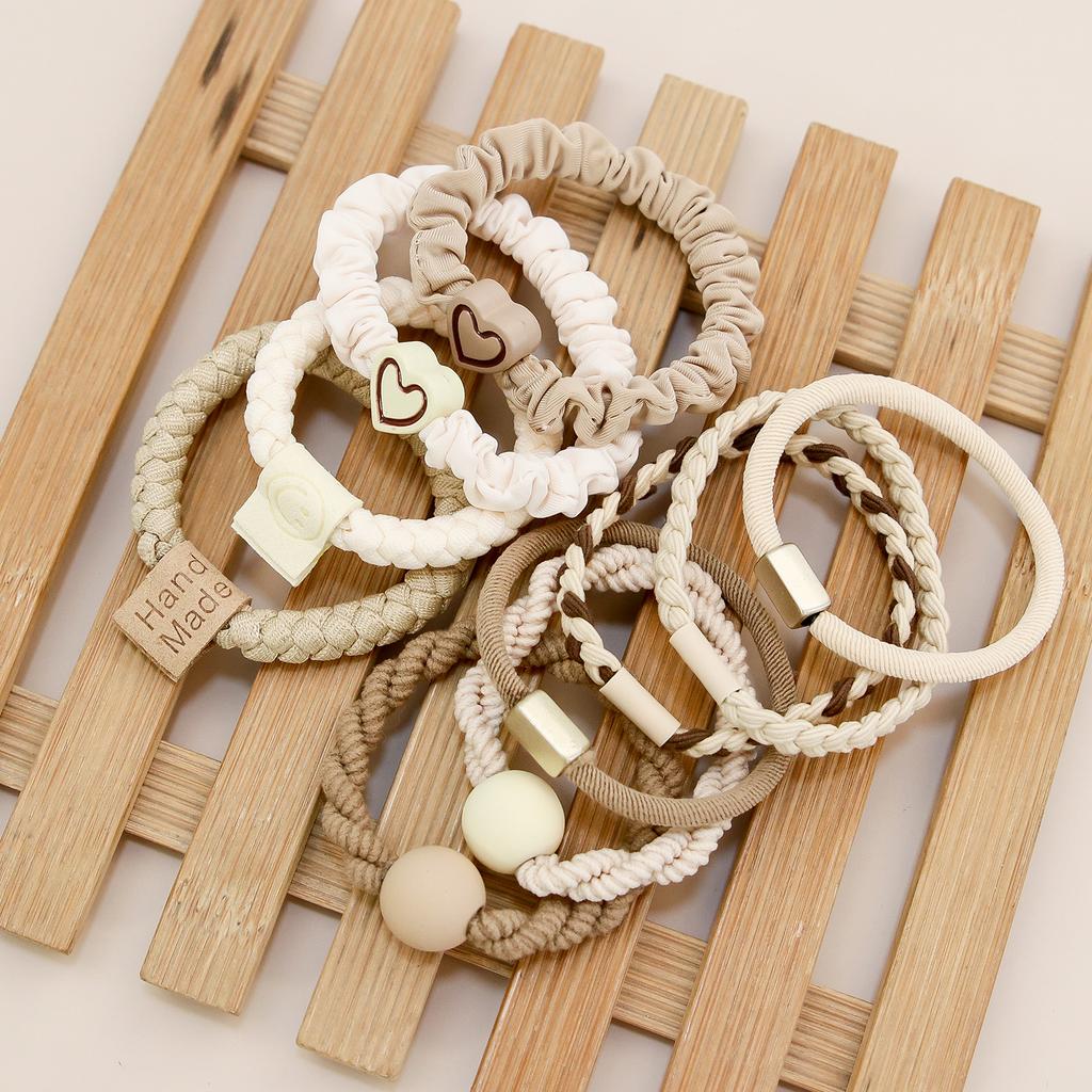 10Pcs/Set New Cute Bowknot Headbands Girls Elastic Hair Bands Hair Accessories for Women Cartoon Bows Headwear Ornaments