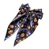 Decorative Halloween Hair Clip Silky Satin Bows for Women, Big Ribbon Bow Clips Girls, Hairstyle Accessory Oversized Long Tail Barrettes, Cute