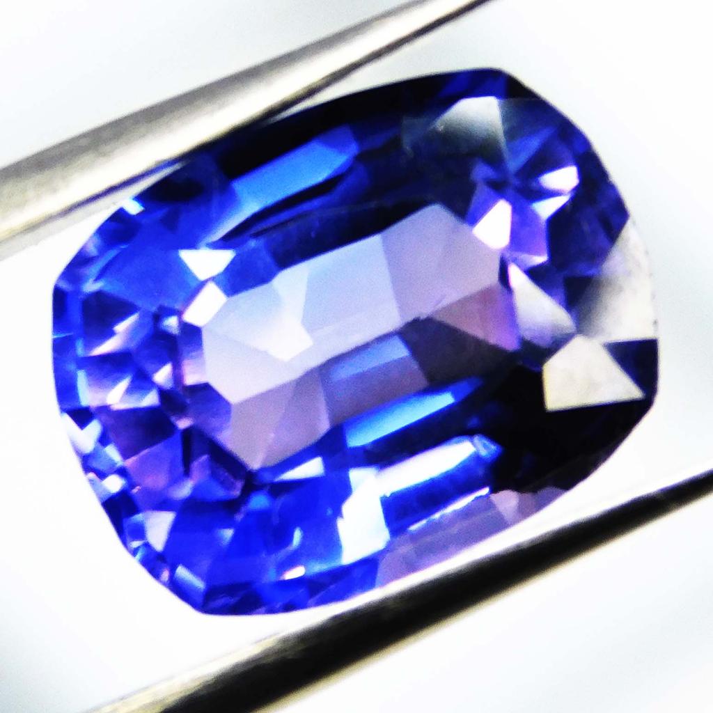 Purple Tanzanite 7 Ct Natural Loose Gemstone Cushion Cut Ring Size