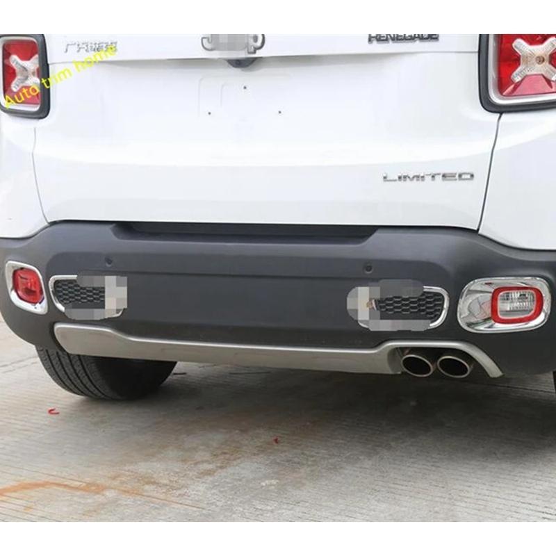 Tail Rear Reflector Fog Lights Lamps Decoration Frame Cover Trim Fit For Jeep Renegade 2015 - Car Accessories