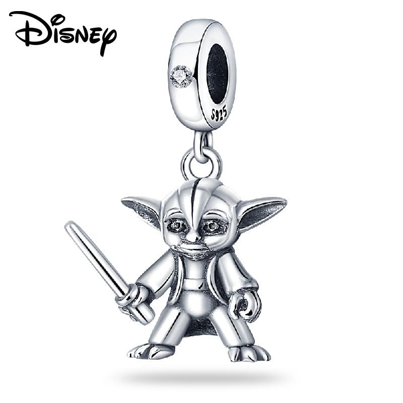 Disney 925 Silver Mickey Minnie And Snow White Pendant Beads Various Styles Suitable For Diy Bracelet