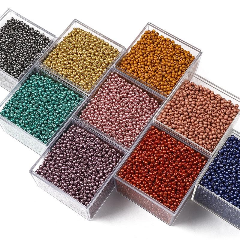 Premium Colored Glass Rice Beads for DIY Necklaces & Bracelets