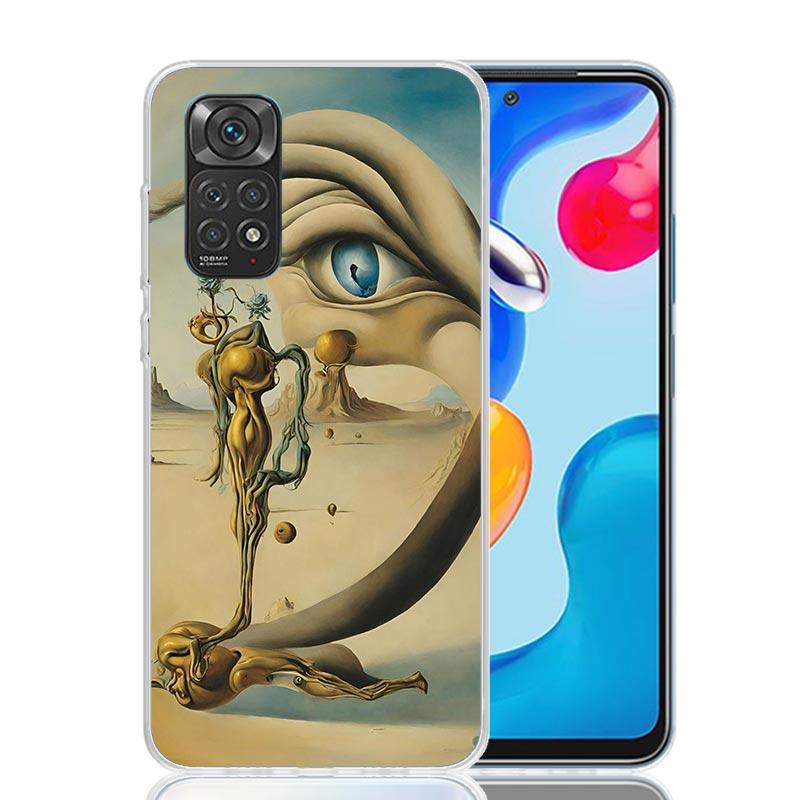 Salvador Dali Art Phone Case For Xiaomi Redmi Note 13 14 15 Pro Plus 12S 12 14S 11S 11E 10 10S 11 11T 5G 4G Cover Coque Redmi No