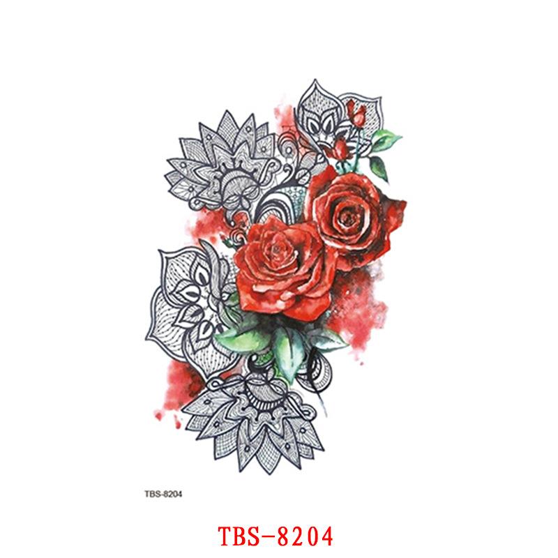 Waterproof Tattoo Sticker, Small Flower Arm, Totem, Semi-Permanent Tattoo Sticker Tattoo