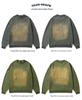 Men's Retro Washed Heavyweight Sweatshirt - 2025 Spring/Autumn Style, Round Neck, Long Sleeve
