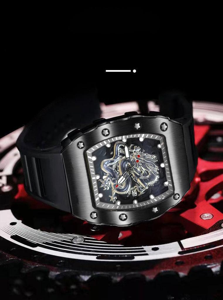 Richard 2024 Men's Quartz Luminous Sport Watch - Casual, Fashionable, Waterproof, Full-Automatic