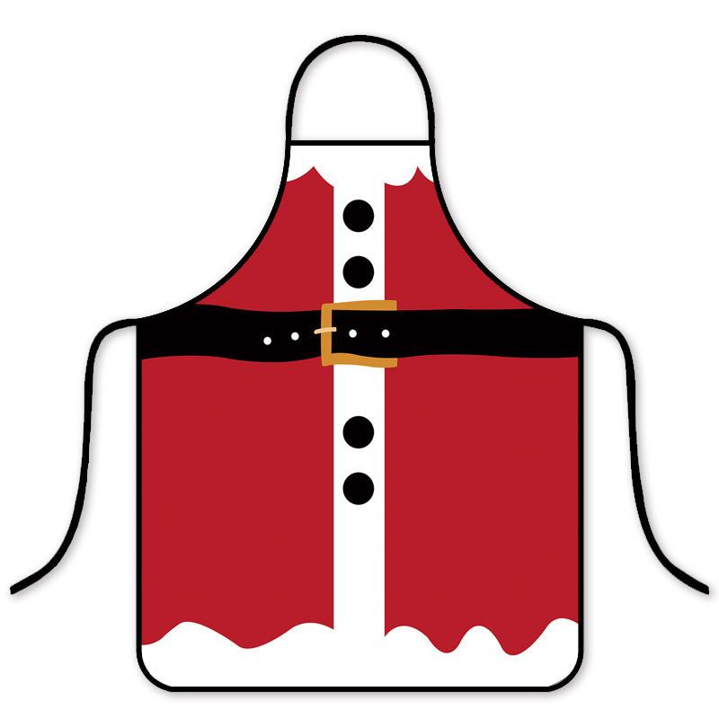 Christmas Holiday Waterproof Oilresistant Apron With Creative Fun Patterns For Adults And Kids