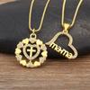 Nidin High Quality Romantic Heart Shape Shiny Crystal Zircon Charm Pendant Necklace 4 Styles For Women Men Luxury Jewelry Gifts
