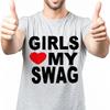 Summer TShirt GIRLS LOVE MY SWAG Funny Vintage Mens Novelty Women Casual Streetwear Trendy Tshirt Tee Vintage TShirt