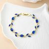 Resoul Gold Plated Crystal Tulip Bracelet Tulipe Flower Rhinestone Charm Bracelet Fashion Jewelry Summer Bracelet