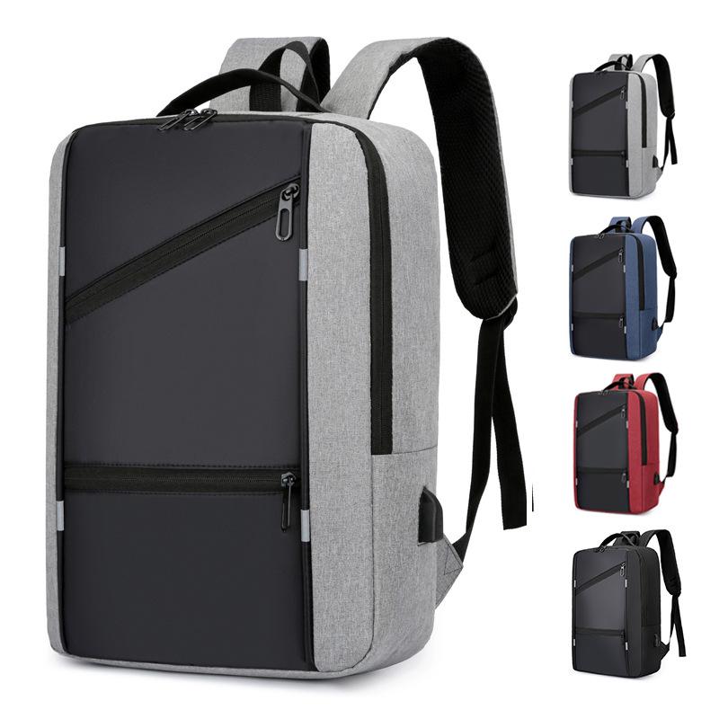 Men's Multifunctional Business Backpack with USB Charging and Large Capacity